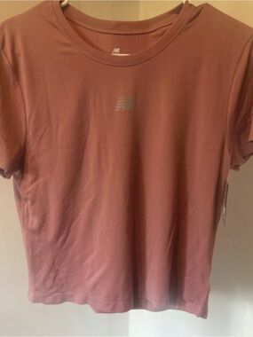 New Balance Women's Dusky Rose Short Sleeve Performance Tee